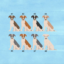 Load image into Gallery viewer, Greyhound puppy ornament personalized
