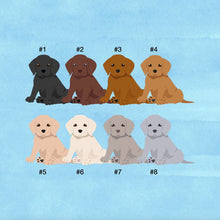 Load image into Gallery viewer, Labrador Retriever puppy ornament personalized
