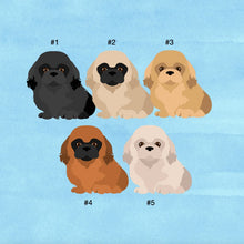 Load image into Gallery viewer, Pekingese puppy ornament personalized
