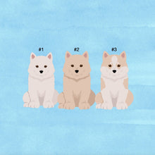 Load image into Gallery viewer, Samoyed puppy ornament personalized
