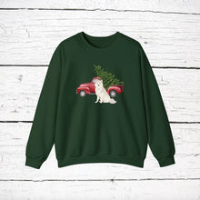 Load image into Gallery viewer, Greenland Dog Red Truck Sweatshirt
