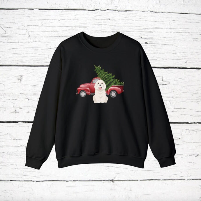 Coton de Tulear Red Truck Sweatshirt