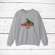 Load image into Gallery viewer, German Wirehaired Pointer Red Truck Sweatshirt
