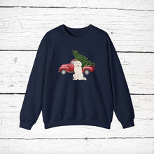 Load image into Gallery viewer, Great Pyrenees Red Truck Sweatshirt

