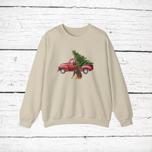 Load image into Gallery viewer, Miniature Pinscher (cropped ears) Red Truck Sweatshirt
