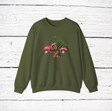 Load image into Gallery viewer, Borkie (Border Terrier/Yorkshire Terrier mix) Red Truck Sweatshirt
