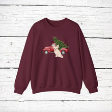 Load image into Gallery viewer, Chipoo (Chihuahua/Poodle mix) Red Truck Sweatshirt
