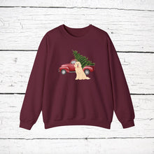 Load image into Gallery viewer, Labradoodle (Labrador/Poodle mix) Red Truck Sweatshirt
