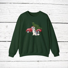 Load image into Gallery viewer, Canadian Inuit Dog Red Truck Sweatshirt
