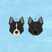 Load image into Gallery viewer, Karelian Bear Dog 14"x14" faux suede pillow, pillow and cover, throw pillow
