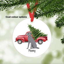 Load image into Gallery viewer, Scottish Deerhound ornament personalized

