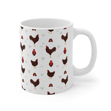 Load image into Gallery viewer, Buckeye chicken pattern 11 oz mug
