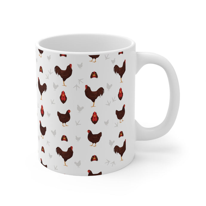 Buckeye chicken pattern 11 oz mug