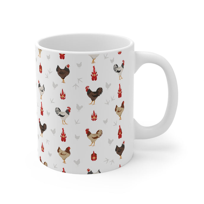 Sussex chicken pattern 11 oz mug