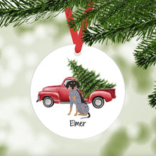 Load image into Gallery viewer, Bluetick Coonhound ornament personalized
