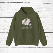 Load image into Gallery viewer, Borzoi "Ready for a Nap" Hooded Sweatshirt
