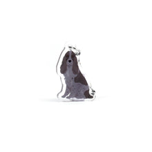 Load image into Gallery viewer, English Cocker Spaniel (blue roan) acrylic zipper pull
