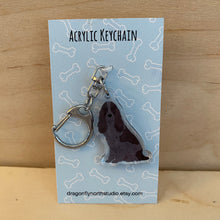 Load image into Gallery viewer, English Cocker Spaniel (blue roan) acrylic zipper pull

