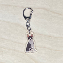 Load image into Gallery viewer, Boston Terrier acrylic zipper pull
