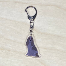 Load image into Gallery viewer, English Cocker Spaniel (blue roan) acrylic zipper pull
