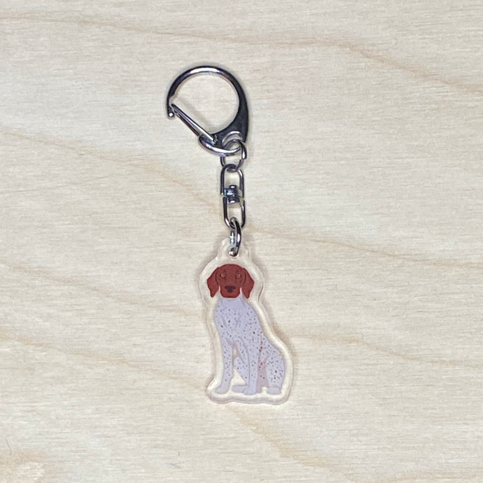 German Shorthaired Pointer acrylic zipper pull