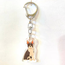 Load image into Gallery viewer, Boston Terrier acrylic zipper pull
