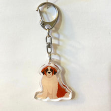 Load image into Gallery viewer, St. Bernard acrylic zipper pull
