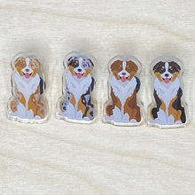 Load image into Gallery viewer, Australian Shepherd acrylic pin
