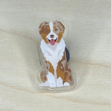 Load image into Gallery viewer, Australian Shepherd acrylic pin
