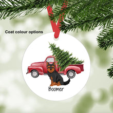 Load image into Gallery viewer, Chorkie (Chihuahua/Yorkie mix) ornament personalized
