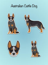 Load image into Gallery viewer, Australian Cattle Dog Vinyl Sticker Set
