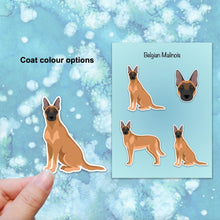 Load image into Gallery viewer, Belgian Malinois Vinyl Sticker Set
