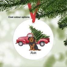 Load image into Gallery viewer, Borkie (Border Terrier/Yorkie mix) ornament personalized
