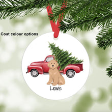 Load image into Gallery viewer, Whoodle (Soft Coated Wheaten Terrier/Poodle mix) ornament personalized
