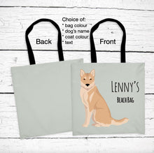 Load image into Gallery viewer, Korean Jindo tote bag personalized
